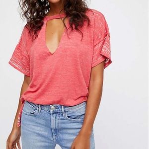 Free People Jordan Cutout Tee